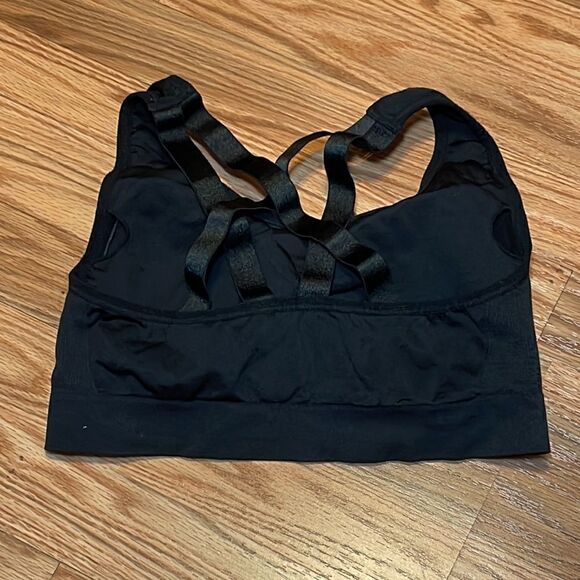 Puma Sports Bra, black , silver decal - Picture 3 of 5
